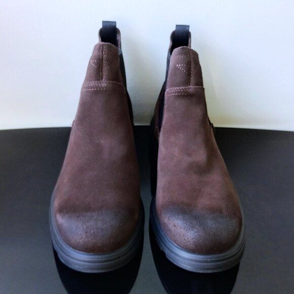 UGG Men's Biltmore Waterproof Leather Chelsea Boot in Cool Looking Dusted Cocoa - Picture 4 of 15